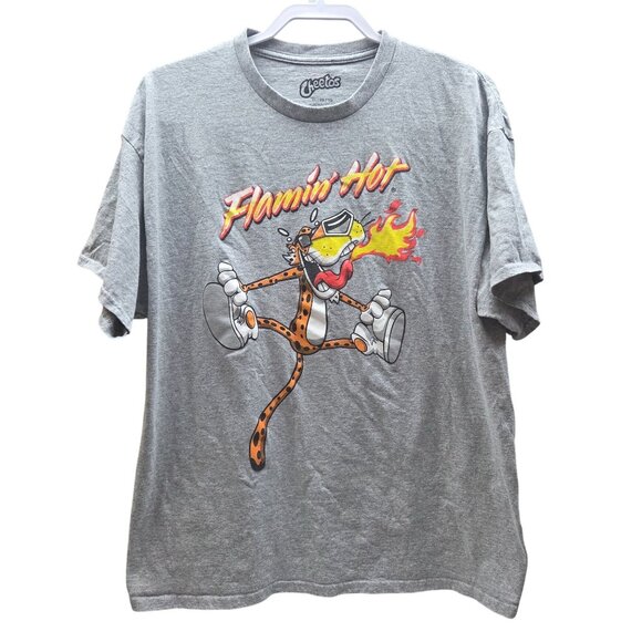 Cheetos Flamin' Hot Mens T-Shirt Gray Size XL - Picture 1 of 5